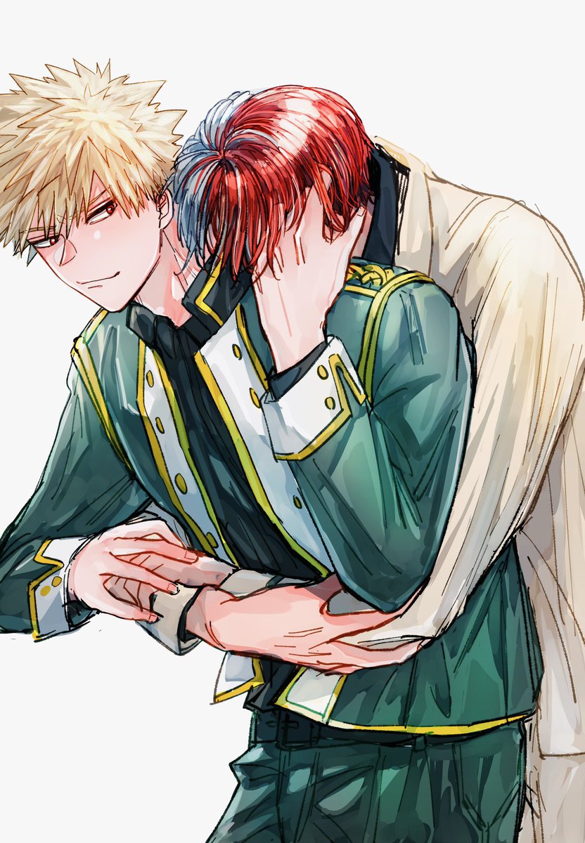 爆豪勝己 ,轟焦凍 「おかえり轟爆 」|ぐれお🍡のイラスト