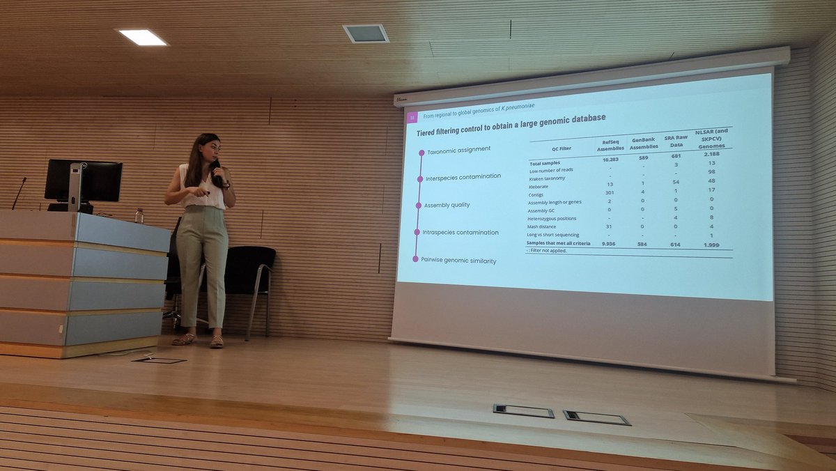 <a href="/nerisgg/">Neris García-González</a> is on her way to become a Doctor! She is now defending her thesis on Genomic epidemiology and antimicrobial resistance of Klebsiella pneumoniae in Comunitat Valenciana. Brilliant defense, as always! <a href="/EpimolG/">EpiMol Group</a> <a href="/i2sysbio/">I2SysBio</a> <a href="/GVAfisabio/">GVA Fisabio</a>