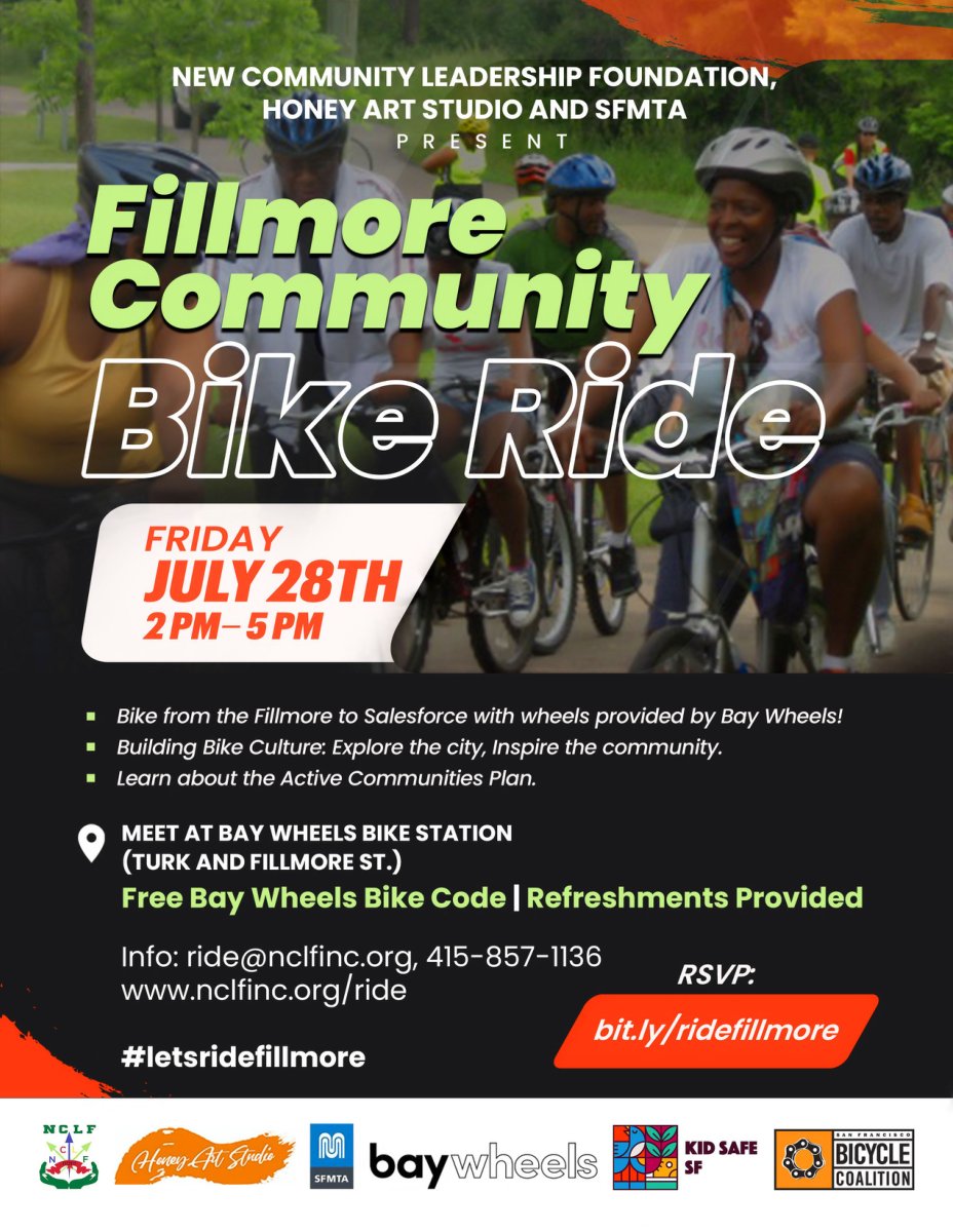 sfmtadocsbot's tweet image. Fillmore Community Bike Ride July 2023 -- Active Communities Plan sfmta.com/sites/default/…
