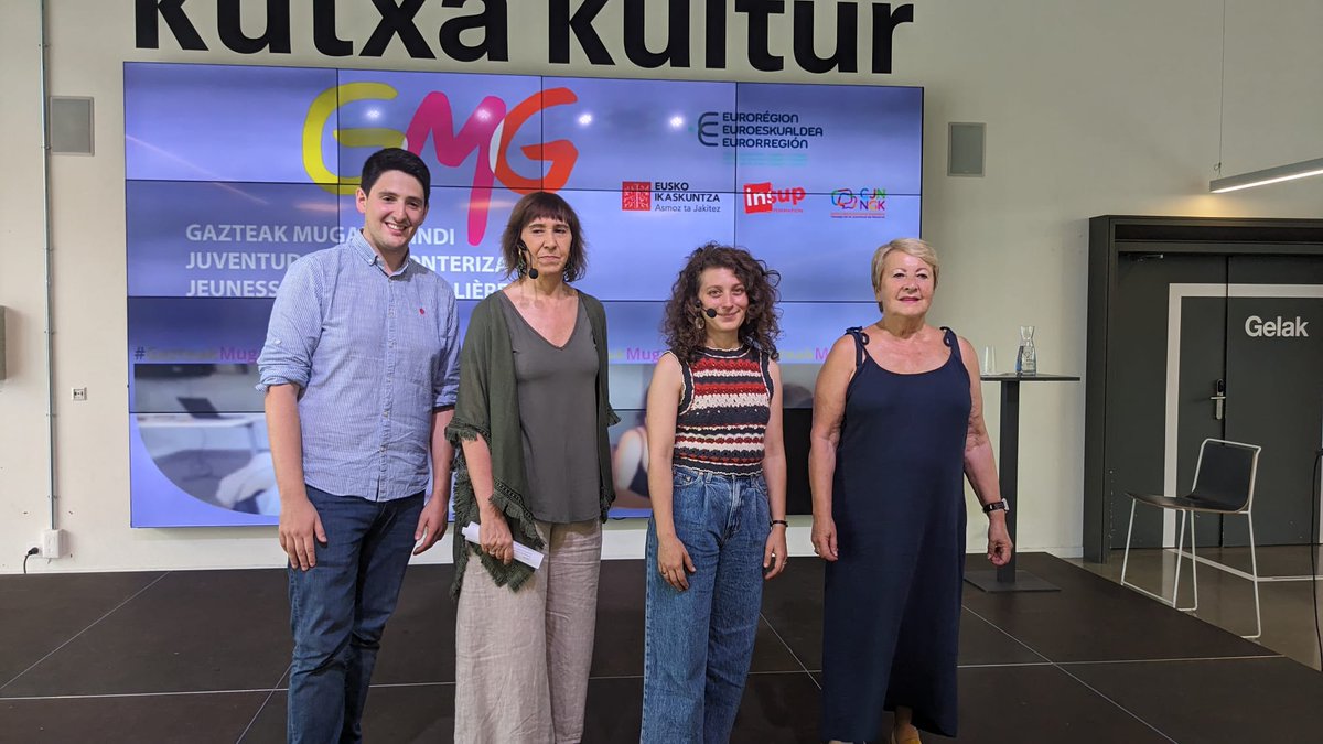 ei_sev's tweet photo. #GazteakMugazGaindi , programaren ondorioak aurkeztu dira. @tabakalera @kutxakultur
https://t.co/Weno3UReF8
@ConseJuvNA #INSUPformation @Euroregion_naen @NvelleAquitaine
#AsmoztaJakitez #GeroaElkarEkin https://t.co/owIOgmpudx