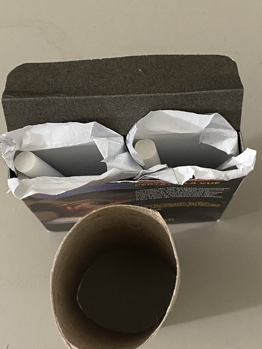 constantlyjosh's tweet image. Why does this nearly empty ciggy pack look like it’s staring back at me quizzically?  And why does it resemble a face to me when I put this empty TP roll next to it? #stilllife #setdecorating #emptypackaging #proofoflife