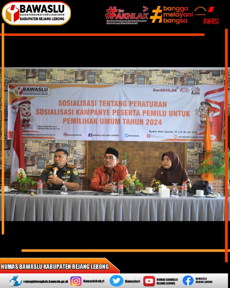 BawasluRL's tweet photo. Beri Arahan Pada Kegiatan Bawaslu, Dandim 0409 Rejang Lebong Harap Kerjasama Jaga Pemilu 2024 Berjalan Aman

Selengkapnya klik di 👇👇
https://t.co/DpHrmmZtu3

#AyoAwasiBersama 
#CegahAwasiTindak 
#HumasBawasluKabupatenRejangLebong https://t.co/181cIG43fC
