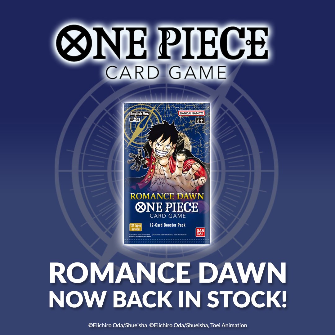 One Piece Romance Dawn Card Game 12-Card Booster Pack