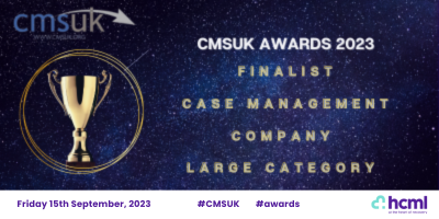 hcml1's tweet photo. We're finalists at @CMSUK Awards 2023! HCML   shortlisted for Case Management Company of the Year.
 
 #PersonalInjury #TeamHCML #CMSUKAwards https://t.co/LHVS6FJ8ya