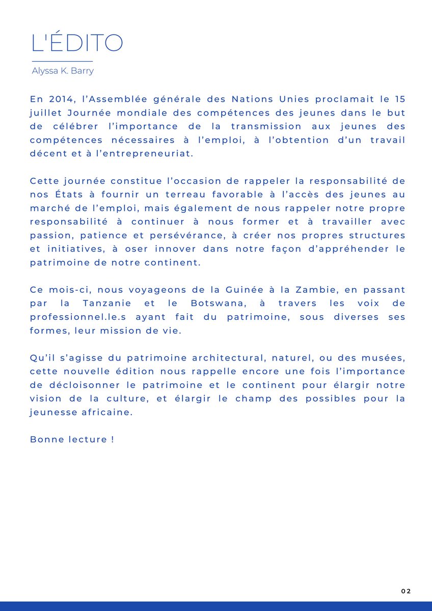 IcomosEpwgAfr's tweet image. Notre newsletter du mois de juillet est maintenant disponible! #GTPE #ICOMOS #Patrimoine #Afrique  1/3