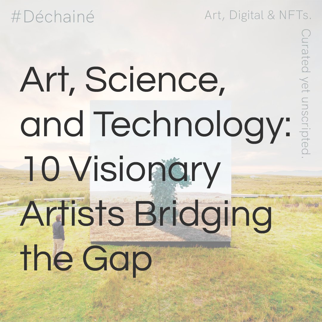 BlockMeisterNFT's tweet photo. In Round Up #3, we dive into the works of John Gerrard, Eduardo Kac, and Christian Marclay, among others, as they seamlessly blend art, science, and technology to create thought-provoking experiences that challenge our perception of the world.

Click here: https://t.co/e6s97WlfiN https://t.co/gL3UqR9s3f