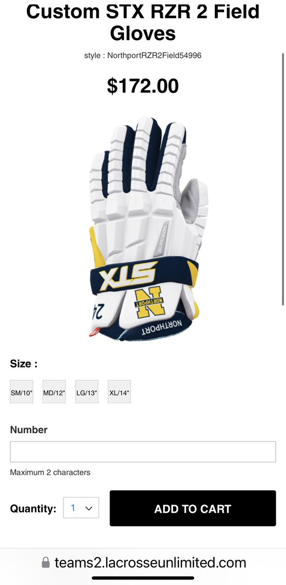Custom Northport lacrosse gloves available to all Northport Lacrosse Club players. Order due August 3rd. Delivery in January 2024. Visit NorthportBoysLax.com details.