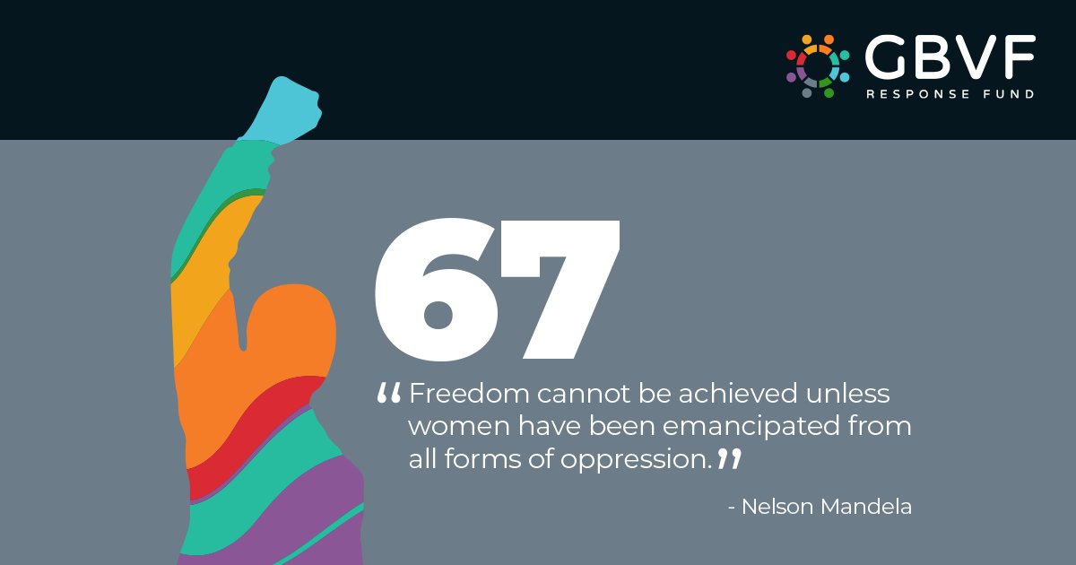 We have the opportunity to make a difference, to contribute 67 minutes towards a brighter future
Let us use our time wisely, by acknowledging the power of freedom, we recognize that it cannot be attained until we ensure the safety and well-being of all women. 
#NelsonMandelaDay