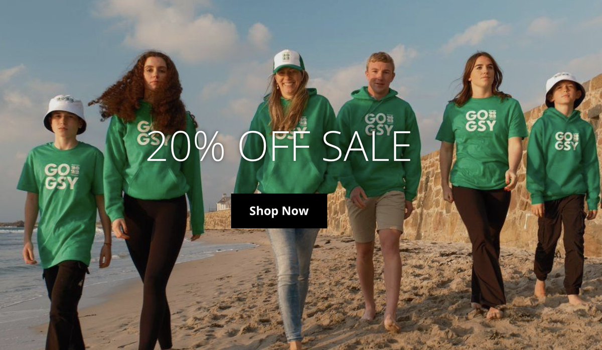 ⚠️ Our merch sale is here ⚠️ 🚨 20% off remaining items and sizes 🚨 📍Available at Beau Sejour and Sure for a very limited time period. Also available online at guernsey2023.sumupstore.com with local and UK shipping 📍
