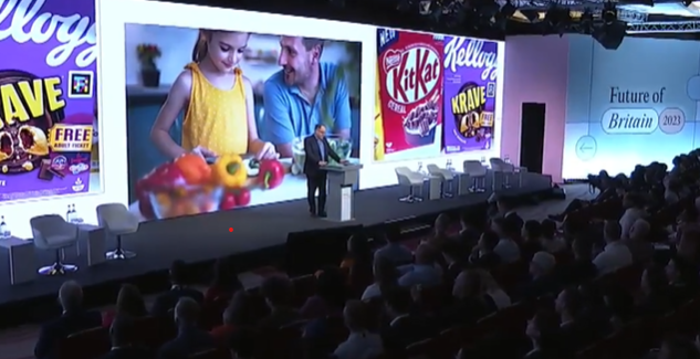 Childrensfood's tweet photo. Today @HenryDimbleby advocating more food industry levies to get companies making healthier, more nutritious products instead of 'sugary, fatty, processed convenience foods' dominating our diets. Public wants Govt to act.  @InstituteGC #FutureofBritain https://t.co/Br5LqfLN5p https://t.co/ZIjey1RLmM