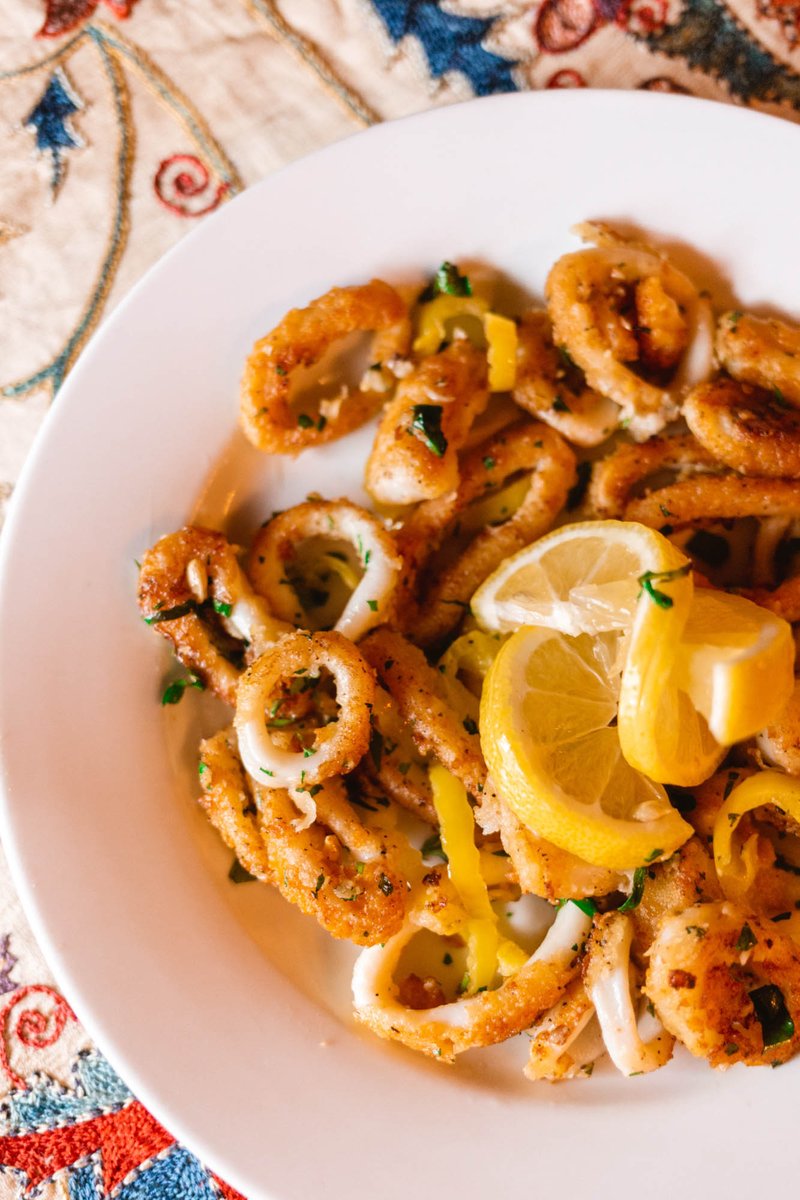 CavRestaurant's tweet photo. Made fresh. Made with love. Pan Sautéed Calamari https://t.co/RjEXWm3Zah