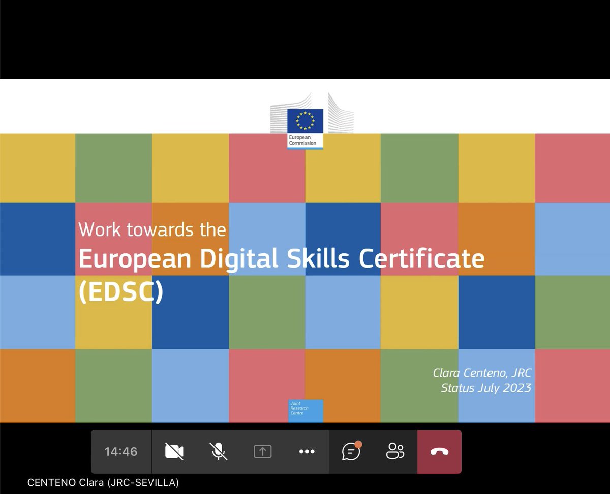 EFEE_EU's tweet image. EFEE was proud to attend today’s event led by @NTTDATA&apos;s #EDSC Feasibility Study Team – discussing the key features of the digital certificate and having the opportunity to provide our own input in the discussion on the EDSC&apos;s future💻🇪🇺

#EDSCconsultation #DigComp #DigitalSkills