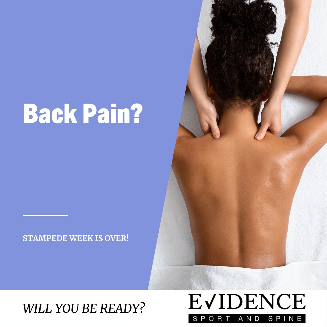 EvidenceSport's tweet photo. You’ve pushed through another Stampede Week!
Now your body really needs a little more self care after, well, everything!
Start yourself off with a massage booking. 
Call us or click today to book your next massage appointment.
We direct bill
#Physiotherapy #Massage #Physicians https://t.co/aOp791S1jP