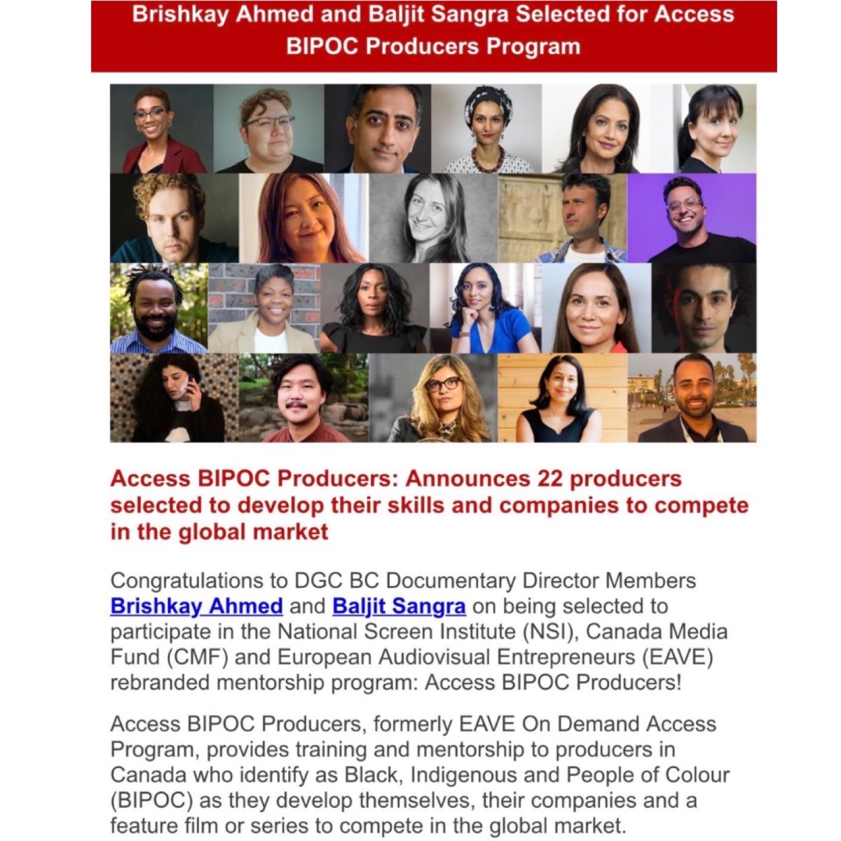 <a href="/kryzzgautier/">Kryzz Gautier</a> <a href="/missnuma/">numa perrier</a> 📽️ Bajlit Sangra was selected for the Access BIPOC Producers program  

<a href="/baljitsangra604/">Baljit Sangra</a> 
#FilmFatales #MemberSuccess #Congrats #Awards #Success