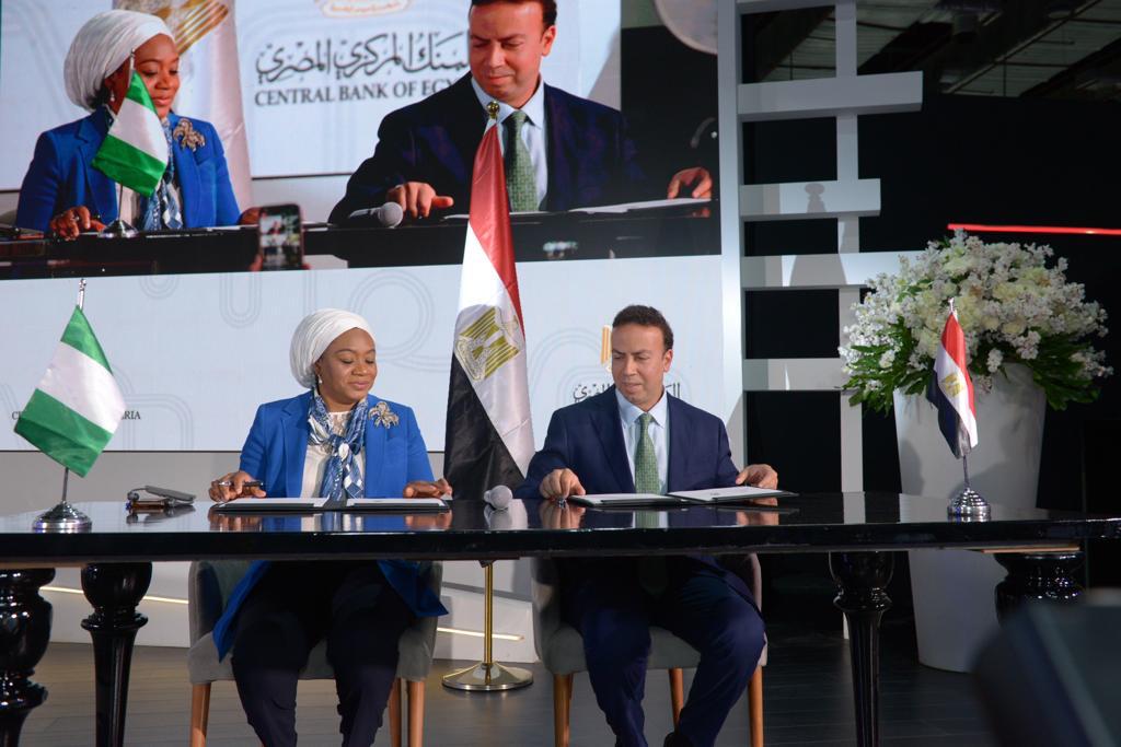 cenbank's tweet image. Central Bank of Nigeria signs FinTech collaboration agreements with the Central Bank of Egypt #FinancialInclusion #FinTech #SeamlessNorthAfrica2023.