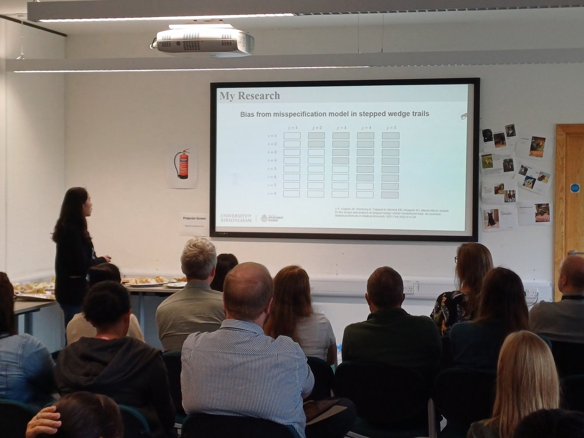 Fantastic to have our Med Stats network lunch today and bring colleagues from IAHR, CRCTU, BCTU, BESTEAM and UHB together. Thank-you to Laura Quinn, Rasiah Thayakaran and Yixin Wang for presenting today. #weareIAHR
