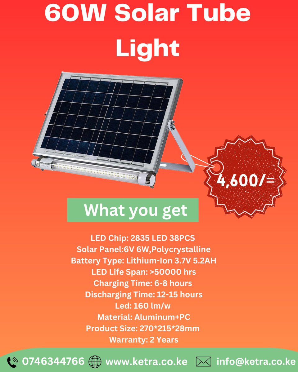 ketrapower's tweet photo. Brighten Your Space Naturally with Solar Tube Lights

CALL/WHATSAPP 0746344766

EcoFriendlyIllumination #SolarTubeLights
#sustainablelighting #ketraelectricals

#RejectMaandamano #MaandamanoWednesdayToFriday https://t.co/e9R6BRC1Hh