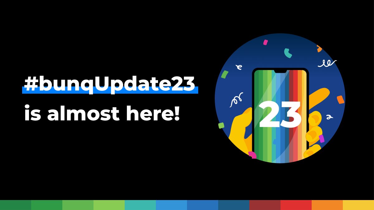 bunq's tweet photo. #bunqUpdate23 is almost here! π€© Join us tonight, at 20:30 CEST, to check out all the amazing new features that make life easy! Find out more here π https://t.co/cwXjhGokgy https://t.co/MsiIyBwZCa