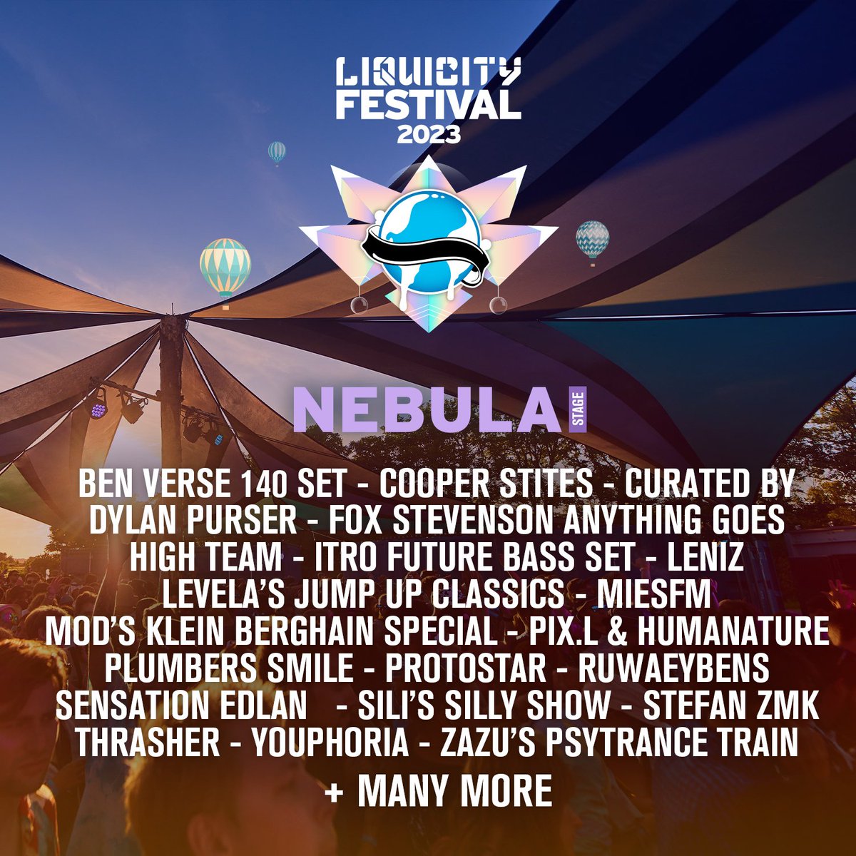 POV you come to my Liquicity Nebula set on Friday at 8pm and we pack it out SEE YOU THERE LIQUICITIZENS ☀️❤️