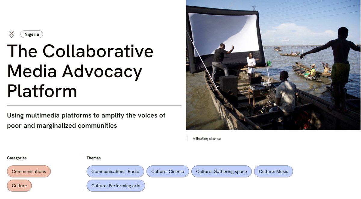 INFRAHUB | Sparked by the demolition of informal waterfront settlements in Nigeria, <a href="/cmapping/">CMAP</a> was formed when people with expertise in media, marketing and graphics connected over their shared concern for the plight of residents.

More on this case study: infrahub.africa/case-studies/c…