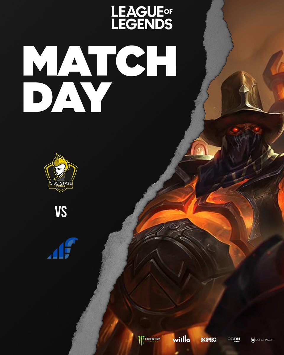 SISSI STΛTΞ PUNKS (@sissistatepunks) on Twitter photo Our League of Legends Team will be facing their next opponent in Prime League today!
It's our second to last game this Split, so better make it count 🔥🤞
🆚 <a href="/muensteresports/">Münster Esports e.V.</a> Cobalt Cobras
🕐 17:00CEST
📺 ttv/muensteresports
#SSPisPUNKROCK Our League of Legends Team will be facing their next opponent in Prime League today!
It's our second to last game this Split, so better make it count 🔥🤞
🆚 <a href="/muensteresports/">Münster Esports e.V.</a> Cobalt Cobras
🕐 17:00CEST
📺 ttv/muensteresports
#SSPisPUNKROCK