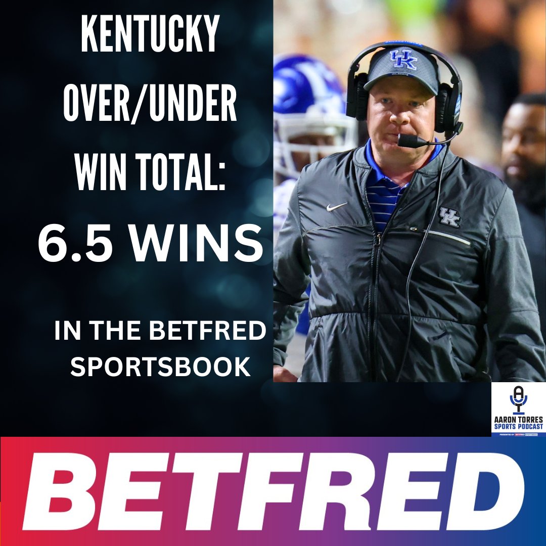 TorresOnUK's tweet photo. Time to talk football.

Kentucky's over/under in @BetfredSports is 6.5 this season.

You think the Cats are going over or under?

Think I know where everyone stands - but curious for thoughts (feel free to add which games are wins, if you want 😏)

Odds: https://t.co/6pRgnlN2db https://t.co/k53hQbd03r