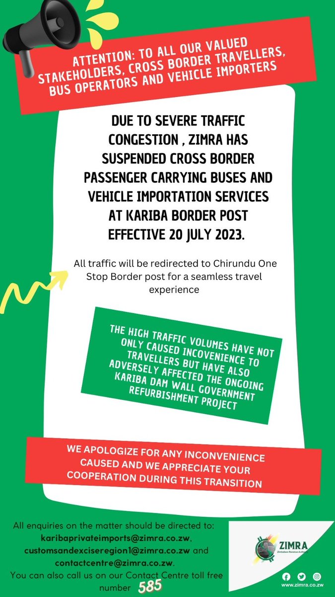 Zimra_11's tweet photo. Our aim is to improve efficiency and ensure a seamless travel experience for all! #WearehereToserve #customsandexcise #ZIMRA https://t.co/4qQlWzpkLj