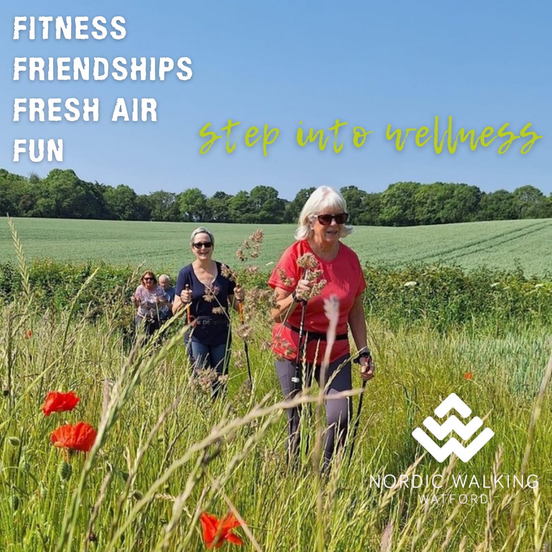 Step into WELLNESS with NORDIC WALKING WATFORD!

Join one of our POWER OF POLES introduction courses and find out just how Nordic Walking can help you improve your mind and body. 

nordicwalkingwatford.co.uk

#lovenordicwalking #makingwalkingwork #getoutside