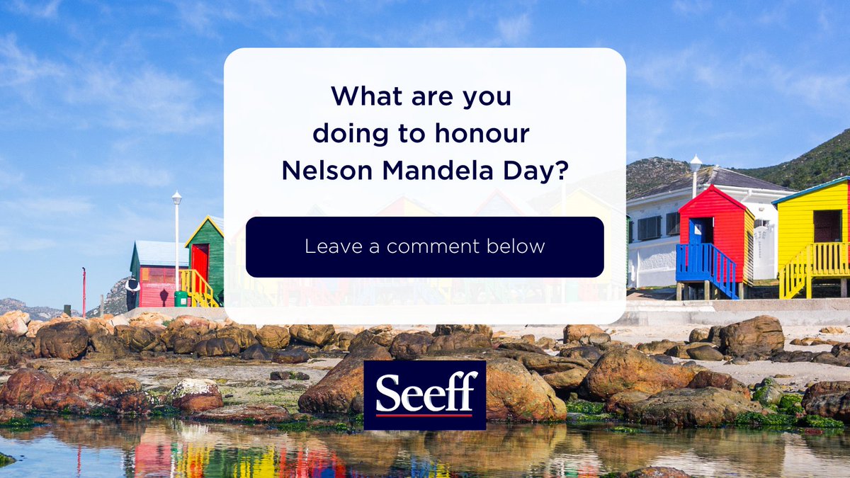 What are you doing on Nelson Mandela Day? We'd love to know and share 💚 

#nelsonmandeladay #seeffproperties #nelsonmandela #southafrica #mandeladay2023