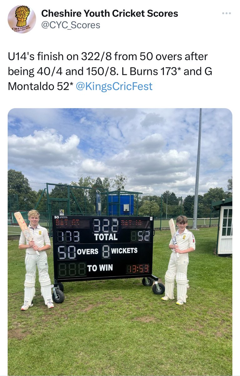 kingsmaccricket's tweet photo. Take a bow Leo! 💯 https://t.co/snyrFB9CmY