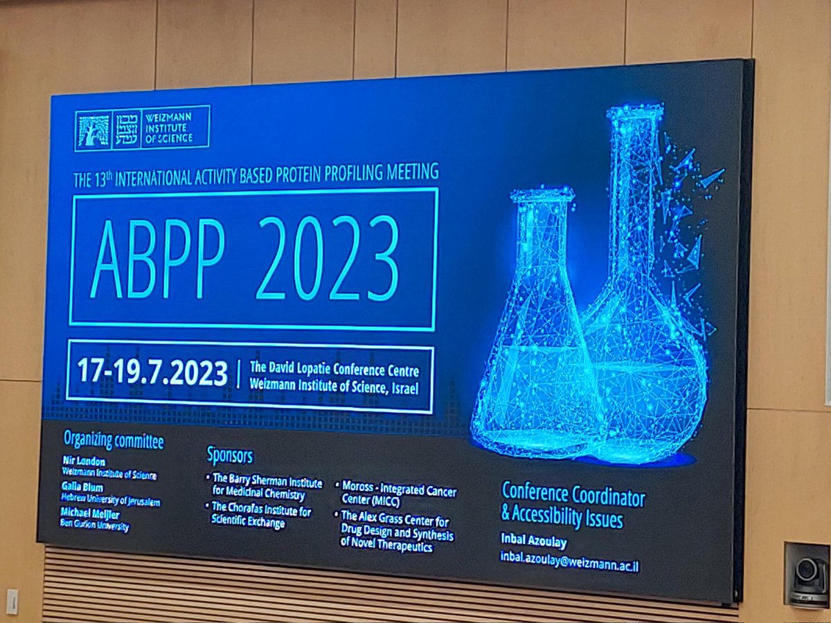 StephanHacker2's tweet photo. A true highlight of #ABPP2023: The flash talks. Thank you to Rosalie Lipsh-Sokolik, @Elena_De_Vita, George Biggs, @gourab_dey, @ChemGray, @FrancoFaucher, @JB_2019 and Chen Mozes for giving insights into their exciting research. https://t.co/Q7Vyf6hktf