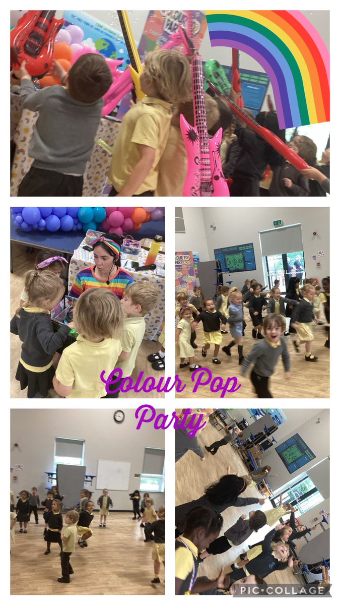 NurseryMlps's tweet photo. Nursery had so much fun this morning at the Colour Pop Party! We are so lucky! #eyfs #funtimes https://t.co/ktyBT3cvaj