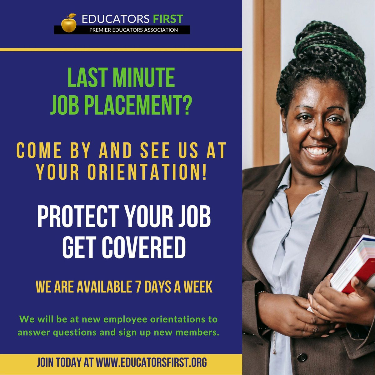 educators1st's tweet image. Are you starting a new job or joining a new district? Be sure to take care of your membership! Come and see us and we can help!