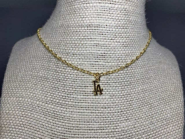 Excited to share the latest addition to my #etsy shop: Los Angeles Dodgers Necklace etsy.me/3pU7LgV #gold #sportsfitness #unisexadults #lobsterclaw #ladodgers #losangelesdodgers #dodgers #dodgersnecklace #ladodgersnecklace #love2jewelry #mookiebetts #jdmartinez