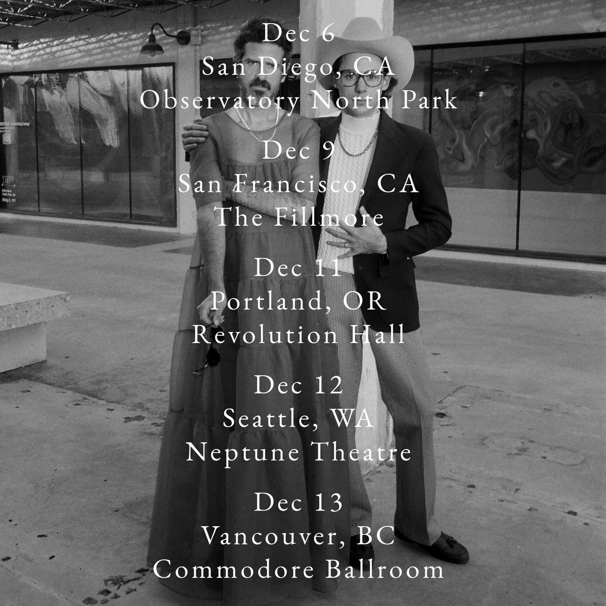 WEST COAST SHOWS WITH DEVENDRA BANHART!!!

Yo!! I’ll be joining @DevendraBanhart later this year on his entire west coast run of shows!!! So stoked to get to play these shows with a true hero of mine. Grab tickets now at the link in my bio! They will sell out fast!! SO STOKED!!