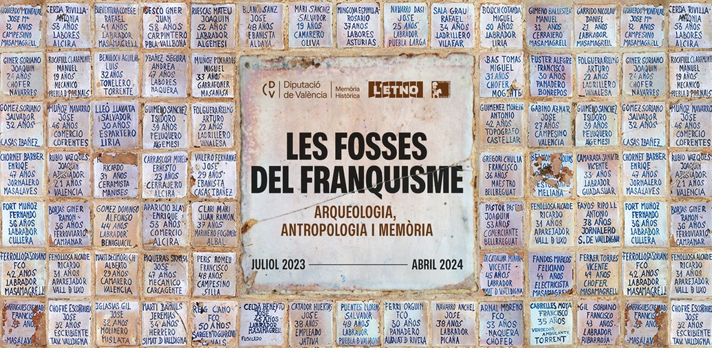 #ArqueologiaDeLaMemòria forma part d'un projecte més ampli: #LesFossesDelFranquisme, on a més del @muprevalencia participa la Delegació Memòria Històrica @dipvalencia i @letnomuseu, amb l'expo #2238Paterna, comissariada per les nostres companyes @peppa_gh i @gadea_isa