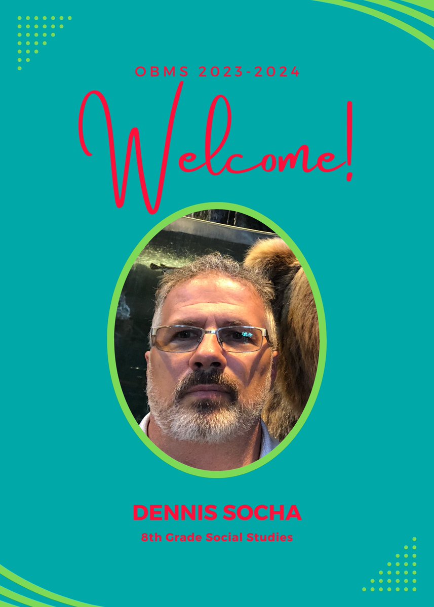 Please help us welcome Mr. Socha to our 8th grade social studies team! #OuidaBest #RCISDJoy