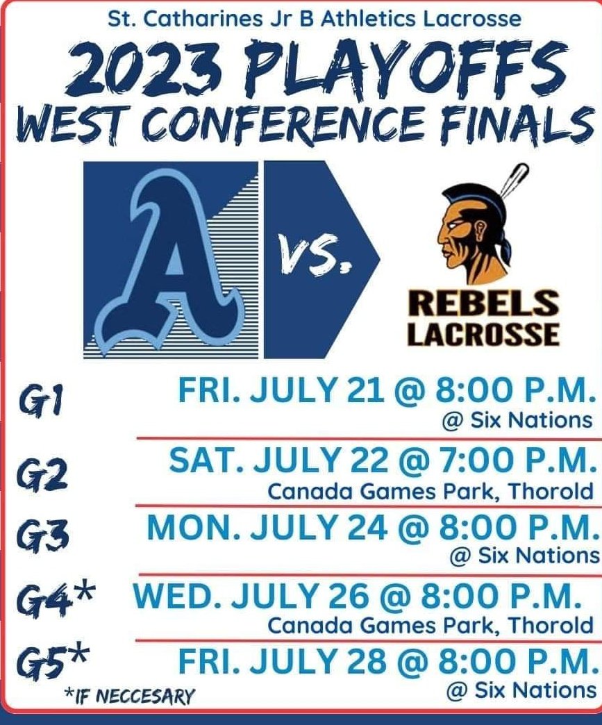 stkittsjrlax's tweet photo. The Ontario @theOJBLL Semi-Finals are set!
It all begins Friday night for our Jr. B's!!
Support the #DoubleBlue!!! https://t.co/Q3T9QTLtRb