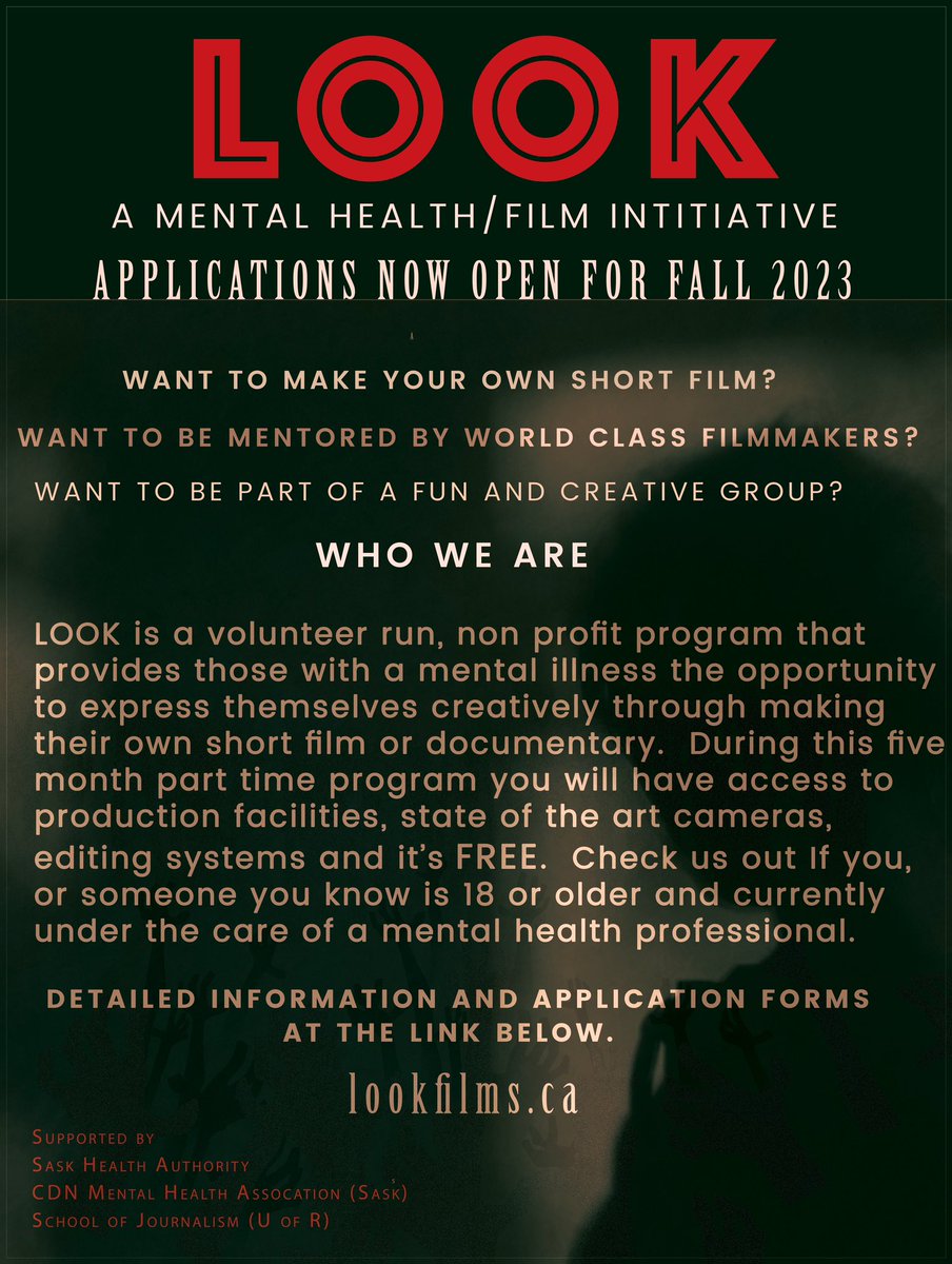A mental health initiative that is so important!  Come and join our classes- tell us your story, we’re listening. <a href="/URJschool/">School of Journalism</a> <a href="/UofRegina/">University of Regina</a> <a href="/UofRArts/">UofR Faculty of Arts</a>
