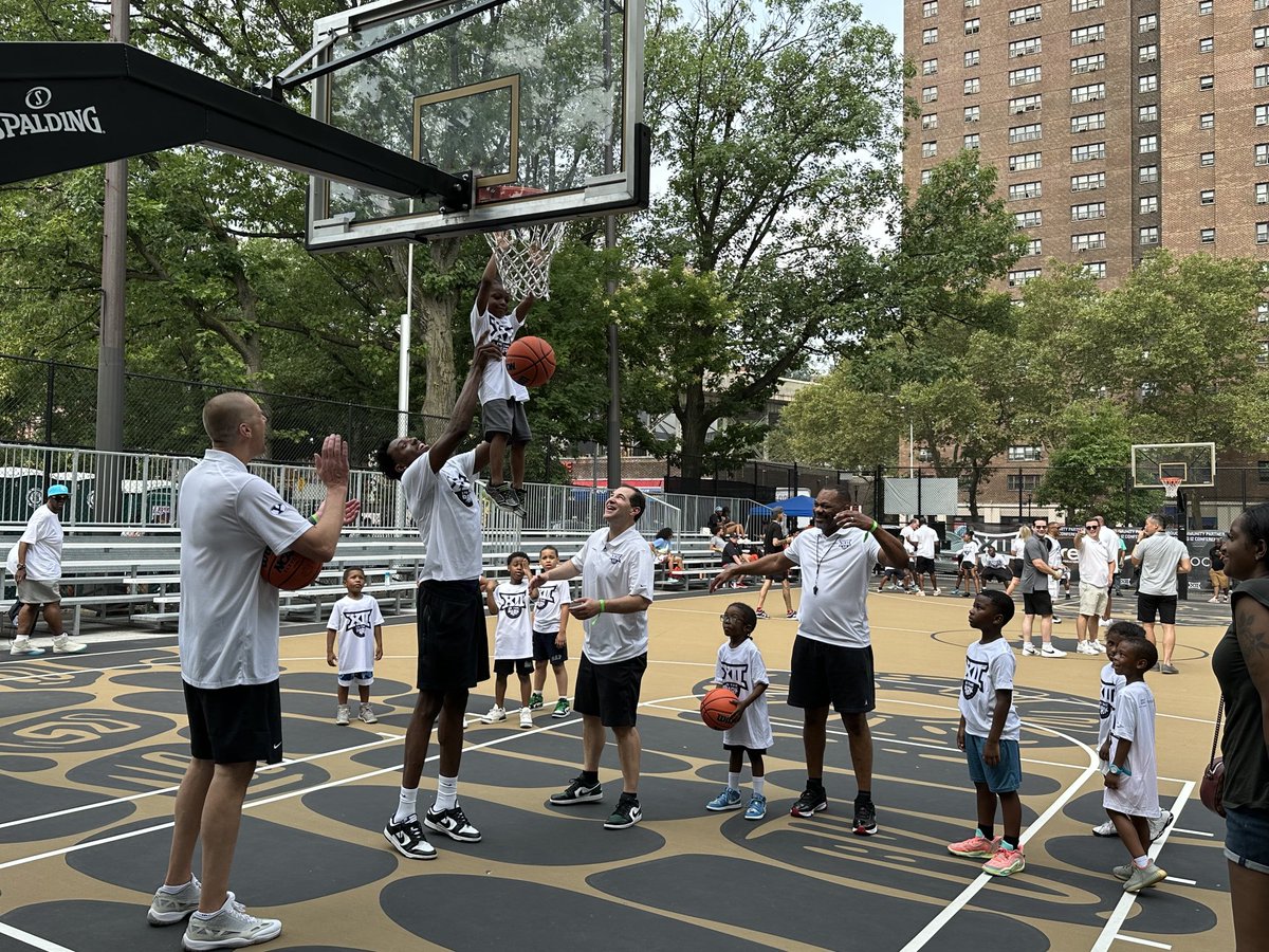 Coaching’em up at the Big 12’s youth camp at Rucker Park.