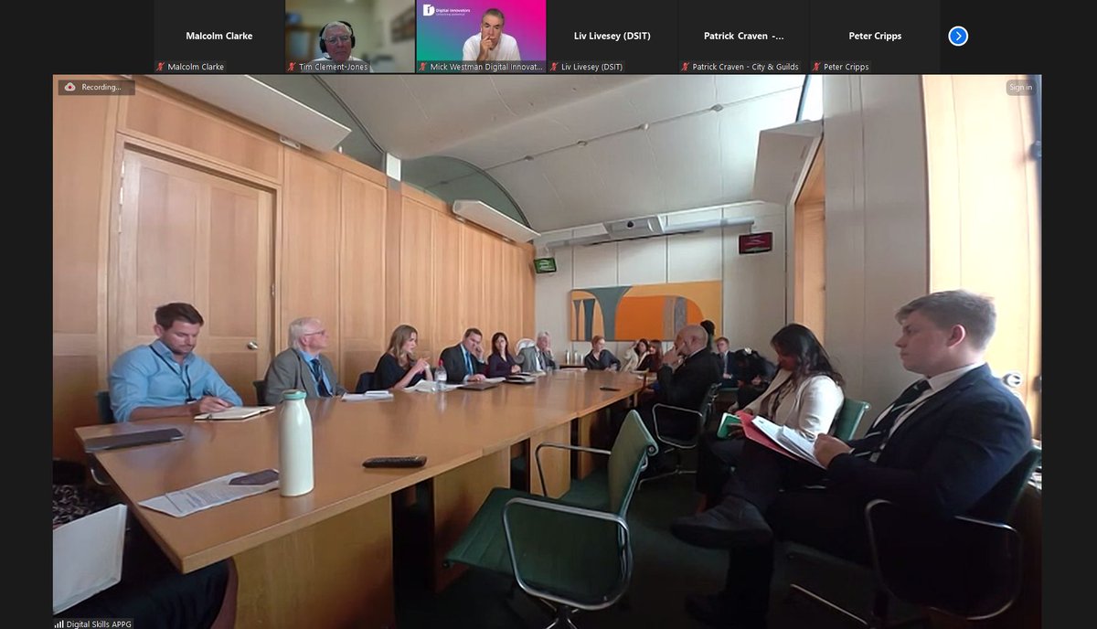 Many thanks to our speakers <a href="/CarissaVeliz/">Carissa Véliz</a> <a href="/MichaelaNeild/">Michaela Neild</a> and Patrick Craven from <a href="/cityandguilds/">City & Guilds</a> and all those who attended  on our discussion about Intuitive AI. The meeting was chaired by APPG Chair <a href="/CGreenUK/">Chris Green</a> #digiskills #APPGdigitalskills #digitalskills #ArtificialIntelligence