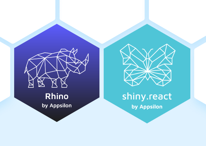 The new version of {rhino} gives you the ability to write parts of #RShiny application in React 💪🧙‍♂️

Thanks to the integration with {shiny.react}, you can now create stunning and tailor-made components with ease!

🔗appsilon.github.io/rhino/articles…

#RStats
