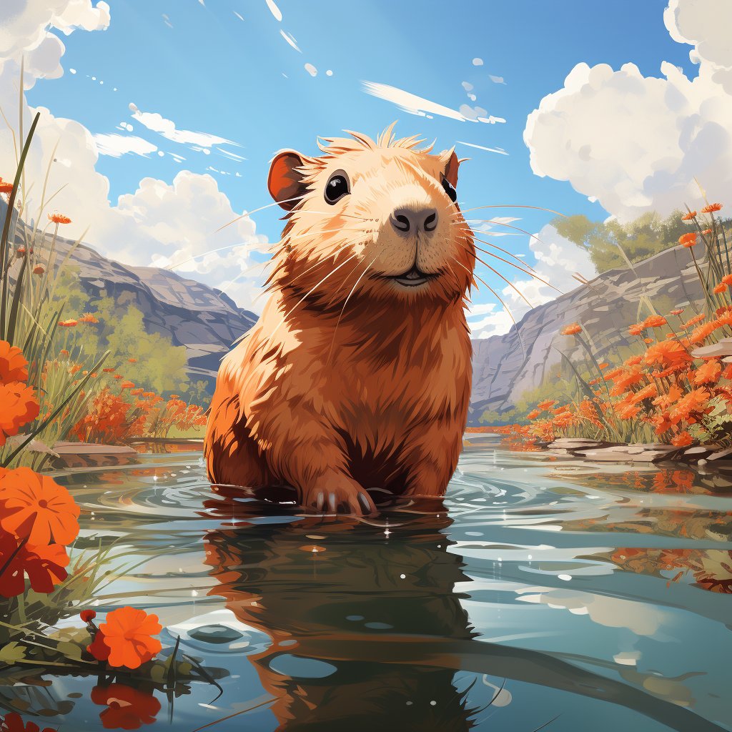 AriaMagicPixel's tweet photo. 😍🌿 Get ready for cuteness overload! Meet the adorable capybara, nature's lovable giant. Its charm knows no bounds! 🌿🐾💕 #CuteCapybara #AdorableNature #Heartwarming https://t.co/jPx7suMwtn