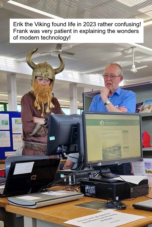 On Saturday 22nd July the BCA will be running a "meet and greet" session in Tarpots Library. We will be showing videos, talking about Tarpots and showing the Benfleet fire engine bell. There will be a special appearance by "Erik the Viking". Please come along.