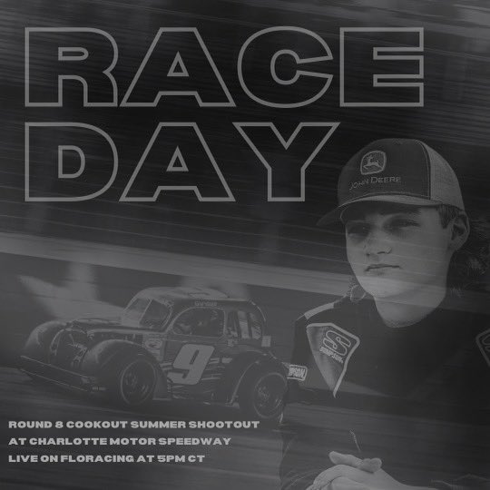 Gavon_Veach9's tweet photo. Good Morning Queen City 👑
It’s Raceday!🏁
Racing starts at 5 CT and you can catch it all on @FloRacing
#floracing #Charlotte #cookoutsummershootout
#legendracing @USLegendCars @CLTMotorSpdwy https://t.co/9Ukxx8W5Ya