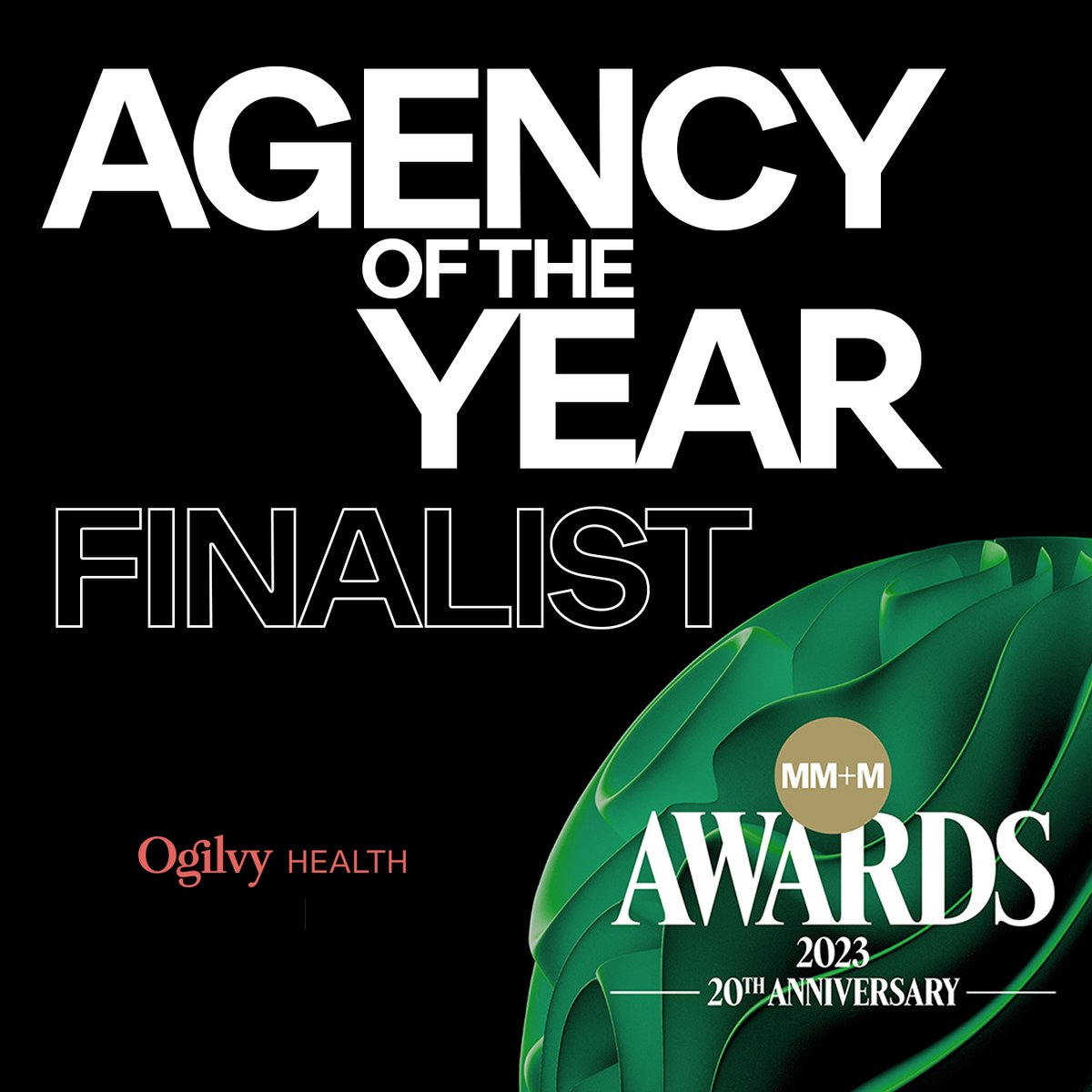 OgilvyHealth's tweet image. Huge news! Ogilvy Health has earned a coveted spot as an @MMMnews Large Agency of the Year Finalist! Looking forward to seeing the best of the best in the industry at the MM+M Awards on Oct. 5th.  #BorderlessCreativity #MMMAwards