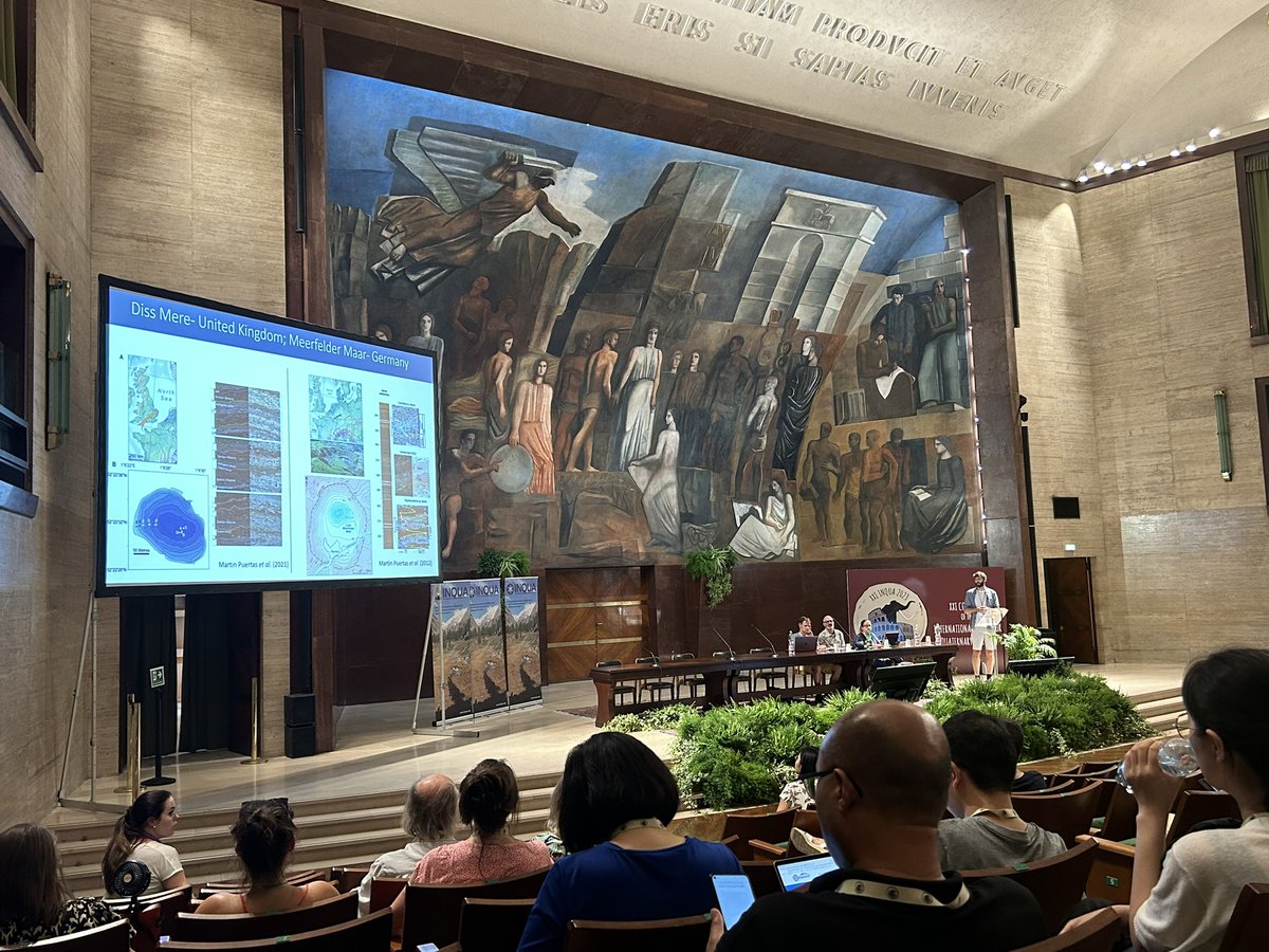 The next set of talks at <a href="/InquaRoma2023/">INQUARoma2023</a> from our DECADAL team were from PhD student <a href="/Lauraboyall1/">Laura Boyall</a> talking about Bayesian decadal climate reconstructions, and PDRA <a href="/ashleymabrook/">Ashley Abrook</a> presenting preliminary chiro and biomarker data from two varved lake sites. Well done! #INQUARoma2023