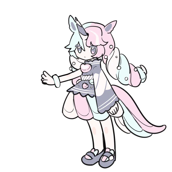 丁度一年前に描いたデザイン画放置してたのでちゃんと描いたやつです… 