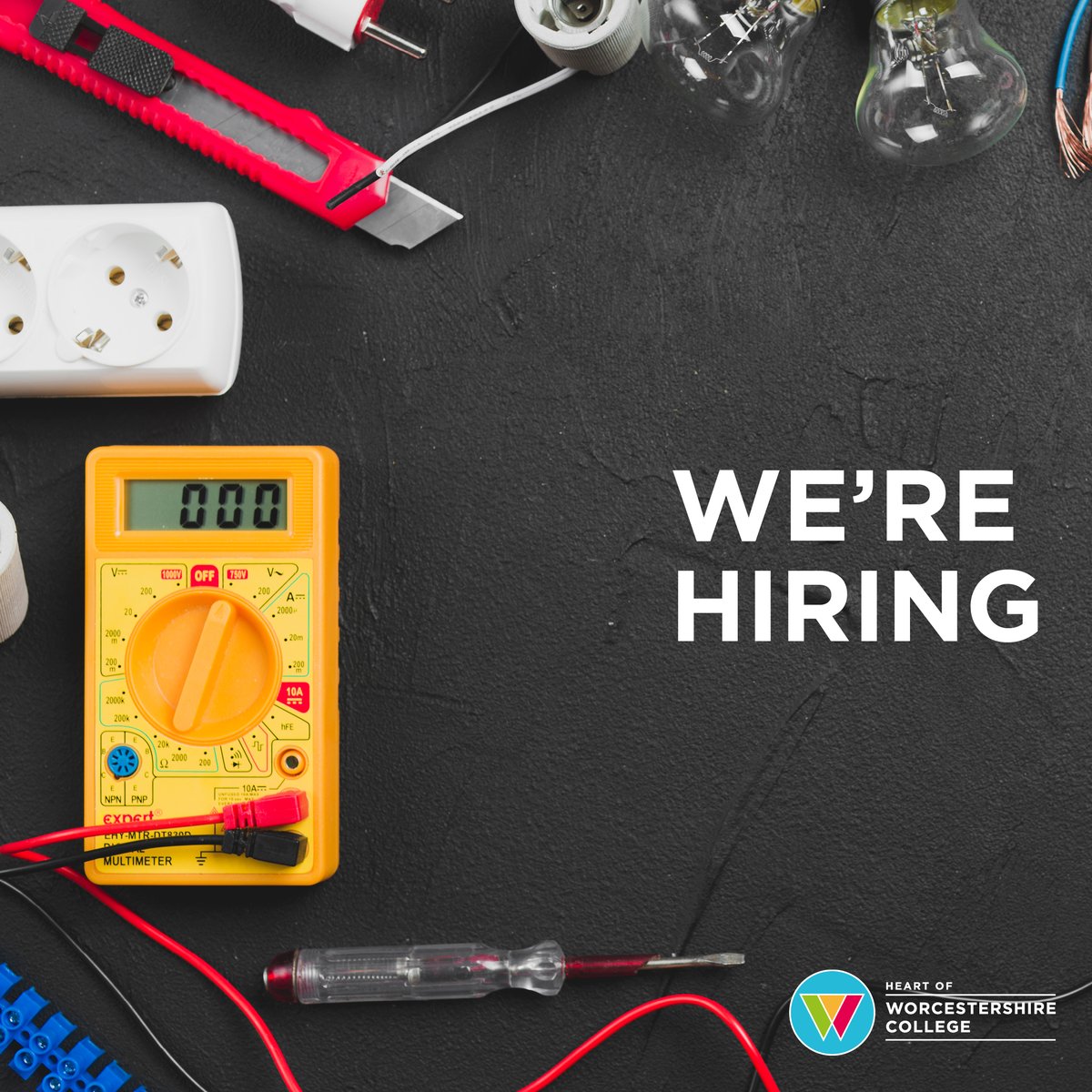 HOW_College's tweet photo. We are looking for an adaptable, knowledgeable and motivated individual to join our HoW College team as an Electrical Installation Lecturer!

For more info, contact our HR department on 01527 572592 or hr@howcollege.ac.uk. Or please visit https://t.co/IrVJlpwoCd https://t.co/uFonyftSb5