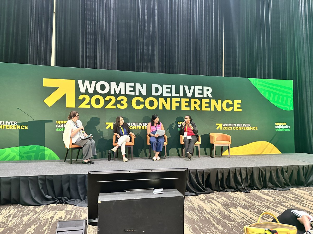 ayanharare1's tweet photo. "Powerful moments at #WD2023 as women health workers and leaders shed light on the #motherhood career struggle. Let's recognize that ALL parents face challenges, but  we #mothers often bear a unique burden. It's time for a collective effort towards a world that supports #mothers. https://t.co/LlwYcPfj7C